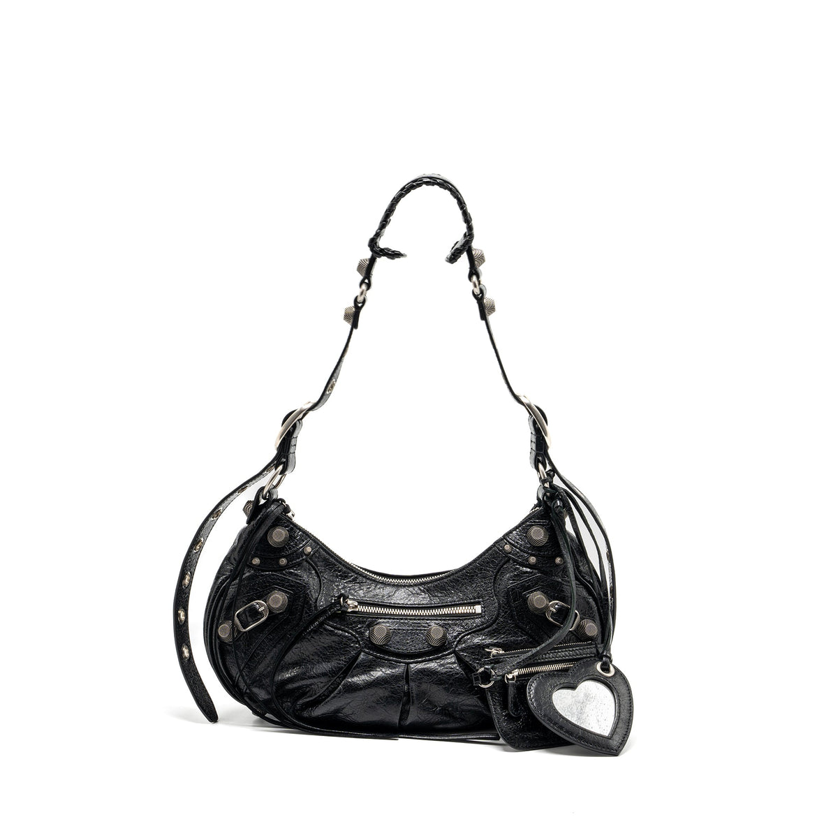balenciaga-le-cargole-small-shoulder-bag-lambskin-black-shw-1