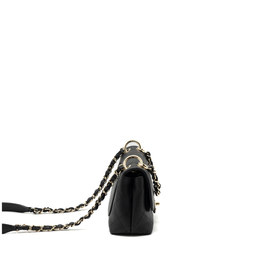 chanel-flap-bag-with-chains-handle-quilted-calfskin-black-ghw