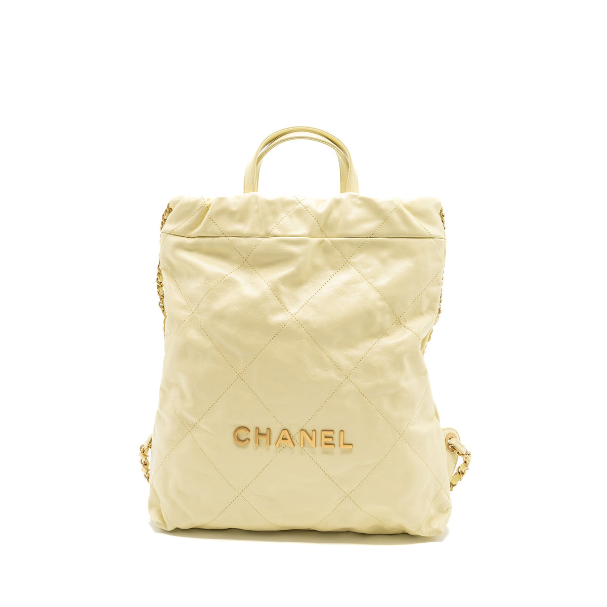 chanel-23p-small-22-backpack-shiny-calfskin-light-yellow-brushed-ghwmicrochip