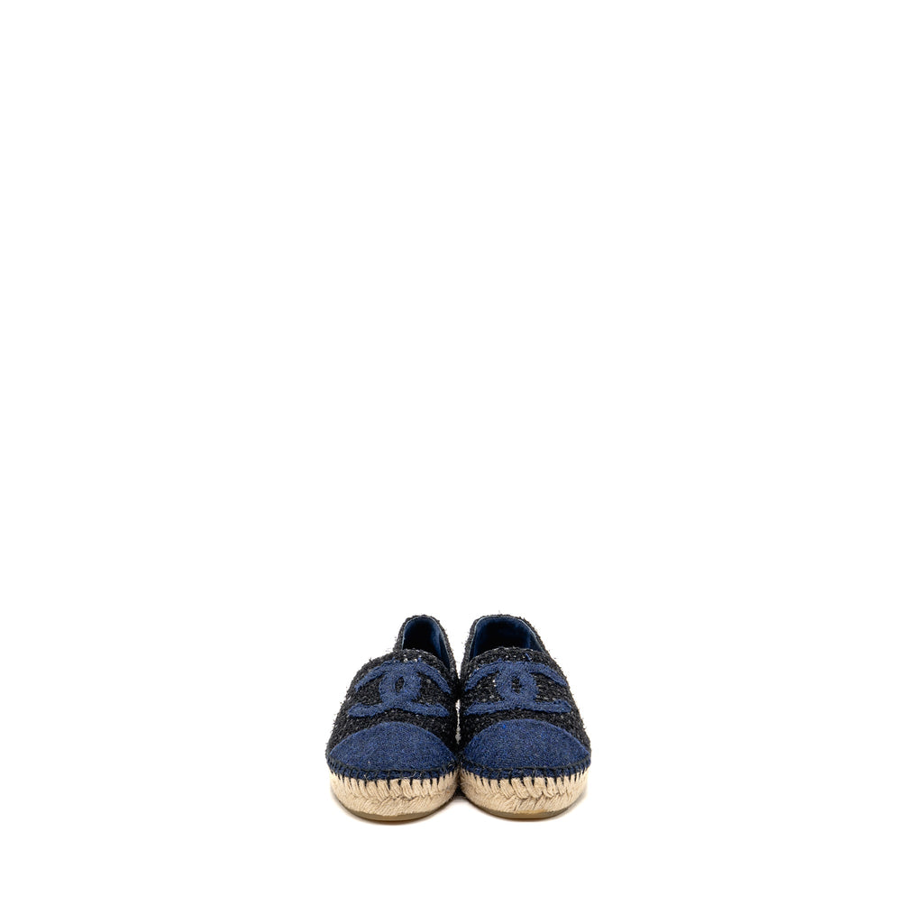 chanel-size-37-espadrilles-tweed-cotton-dark-blue-black-multicolour