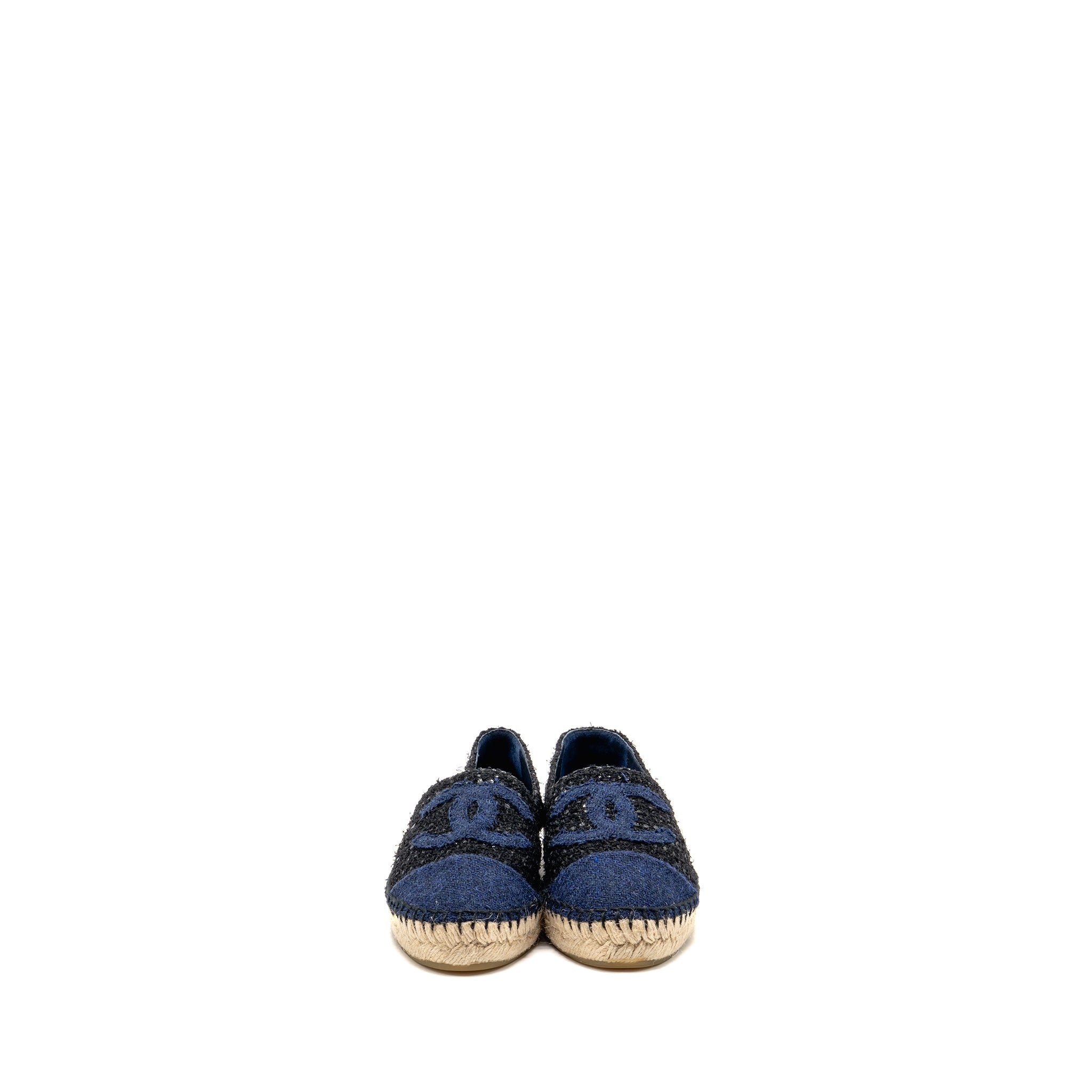 chanel-size-37-espadrilles-tweed-cotton-dark-blue-black-multicolour