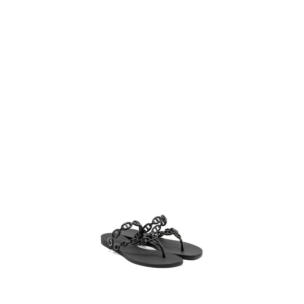 hermes-size-36-island-sandals-black