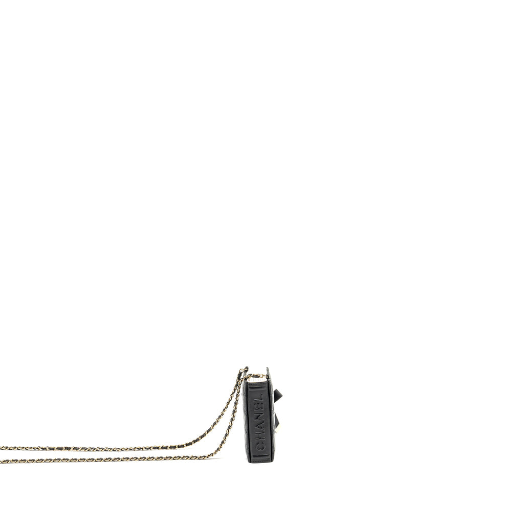 chanel-mini-book-card-holder-with-chain-lambskin-black-lghw-microchip