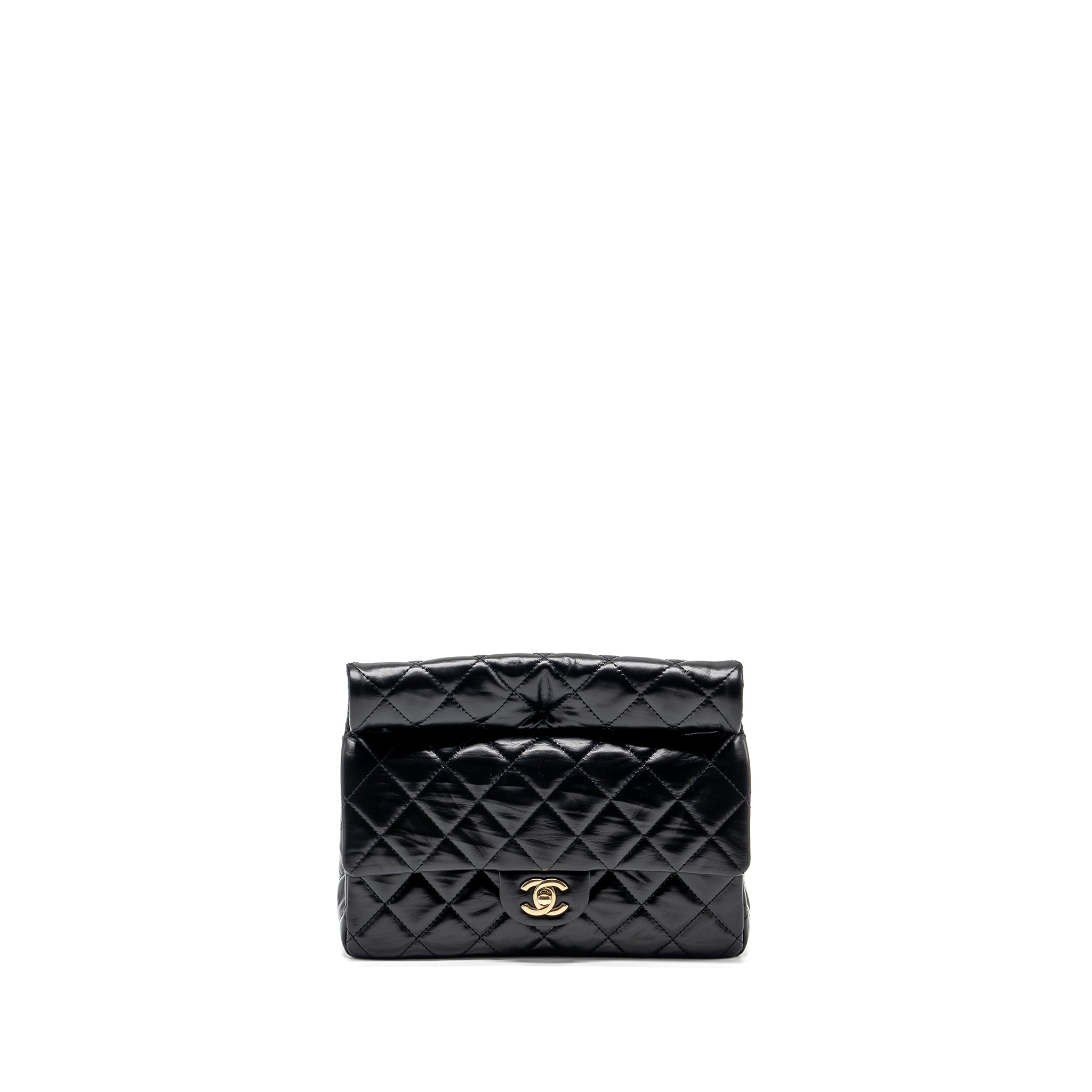 chanel-23a-classic-flap-clutch-shiny-calfskin-black-lghw