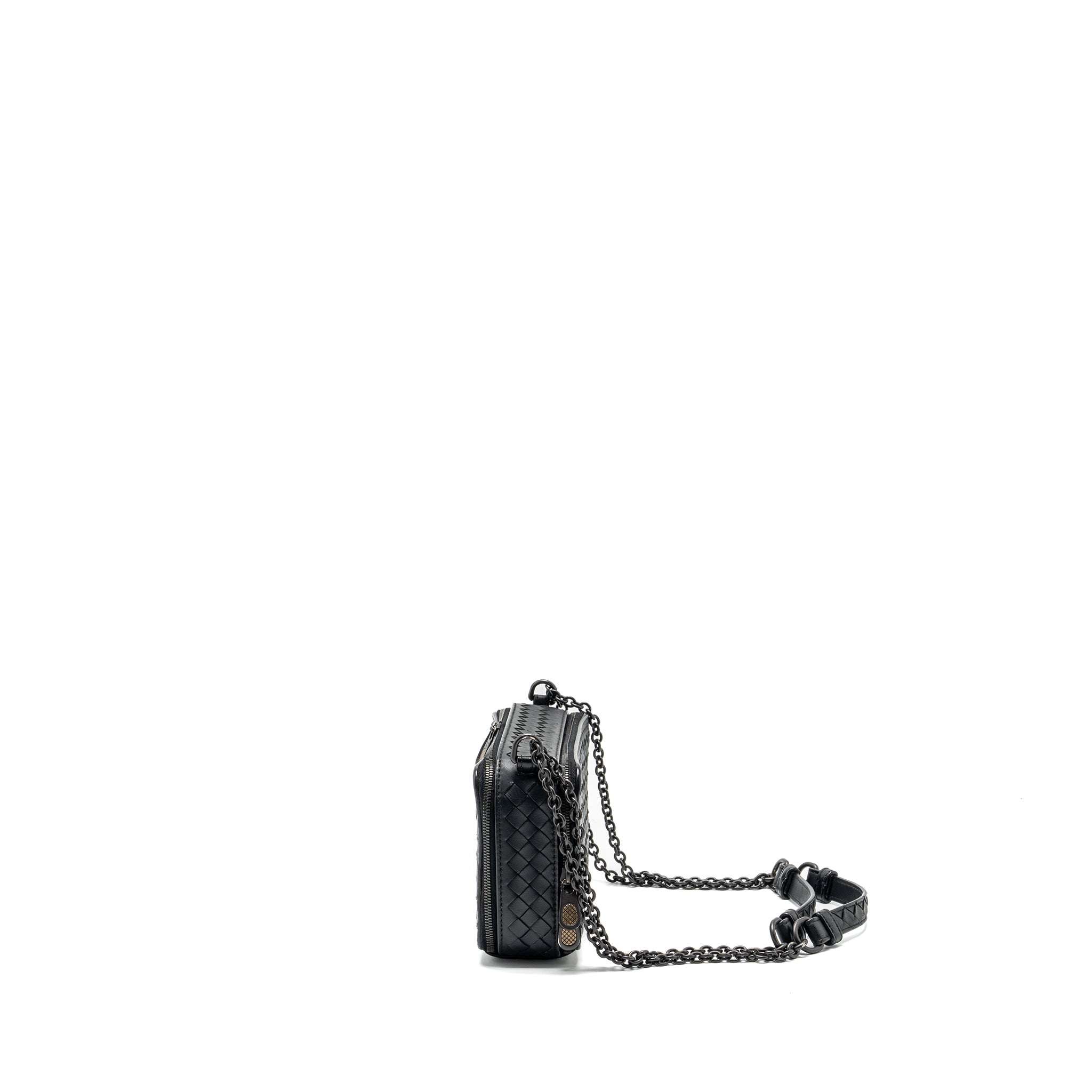 bottega-veneta-small-zip-clutch-with-chain-lambskin-black-ruthenium-hardware