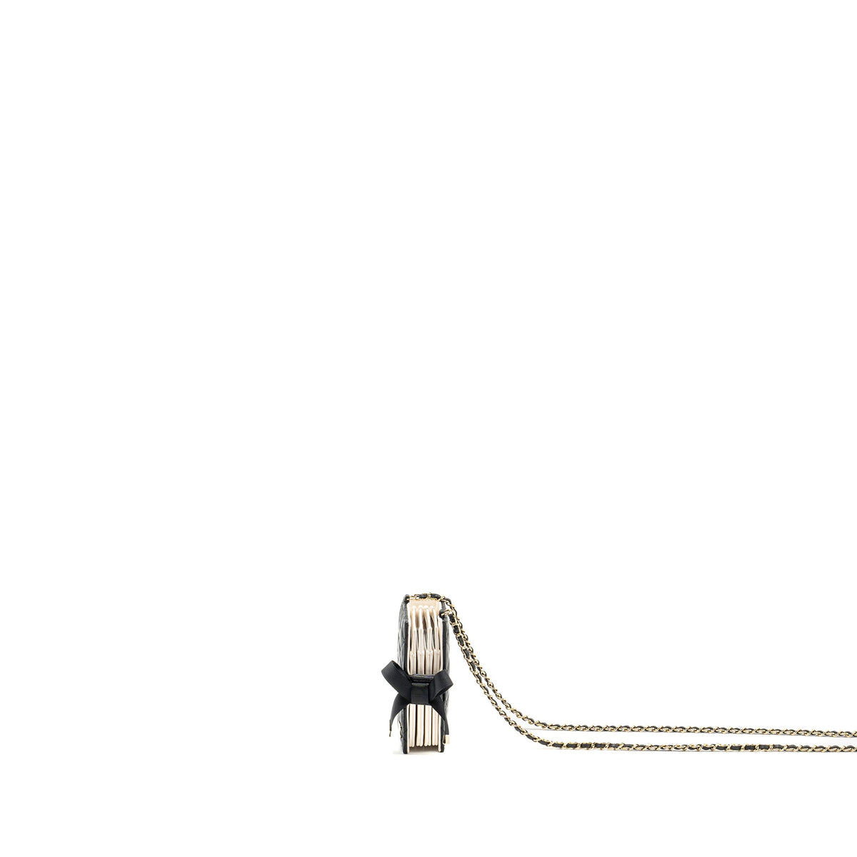 chanel-mini-book-card-holder-with-chain-lambskin-black-lghw-microchip