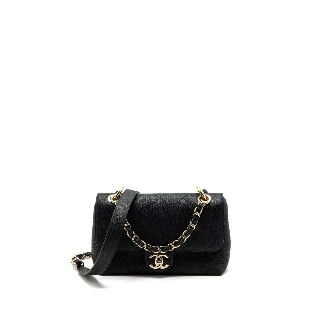 chanel-flap-bag-with-chains-handle-quilted-calfskin-black-ghw