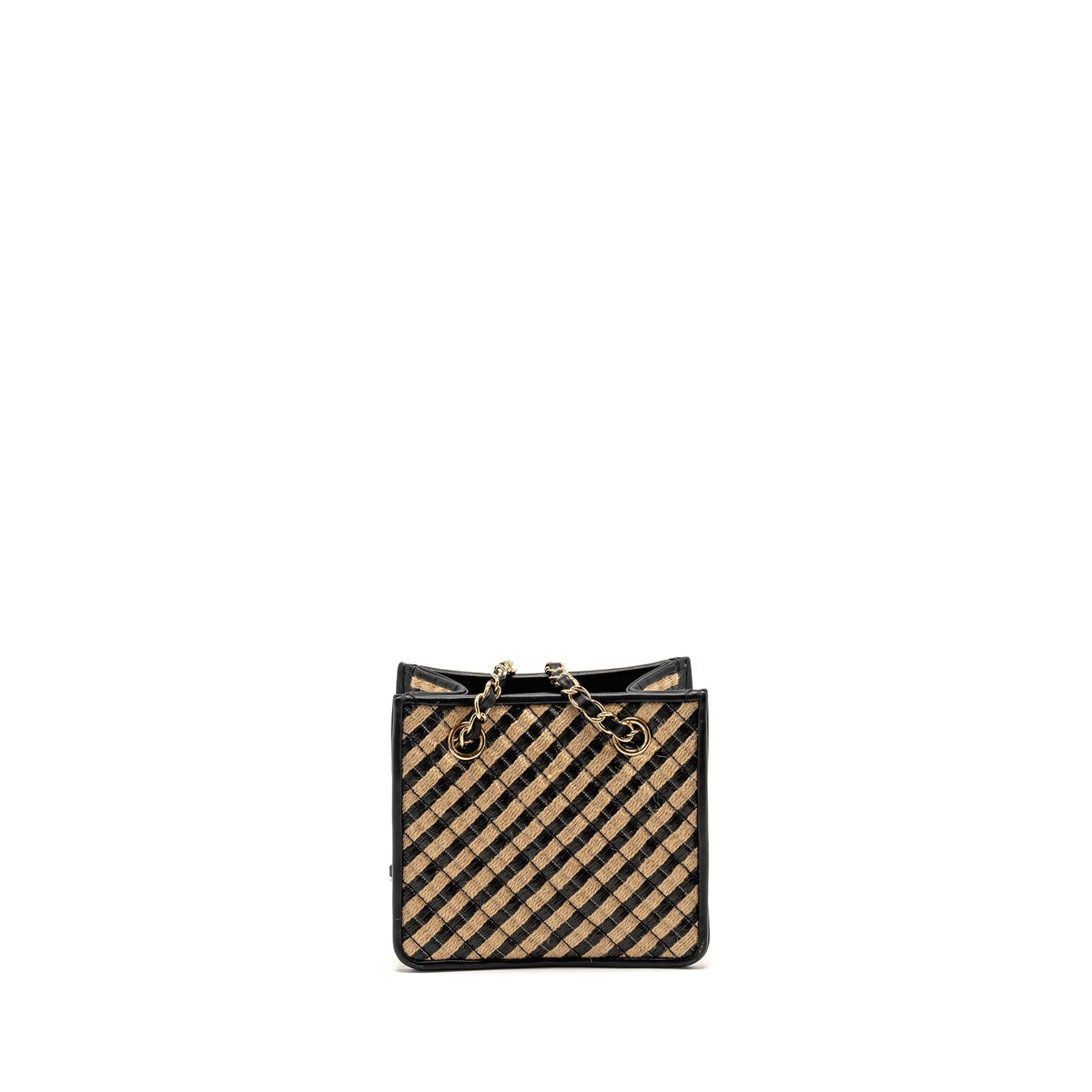 chanel-urban-jungle-bucket-bag-raffia-leather-black-beige-lghw-copy