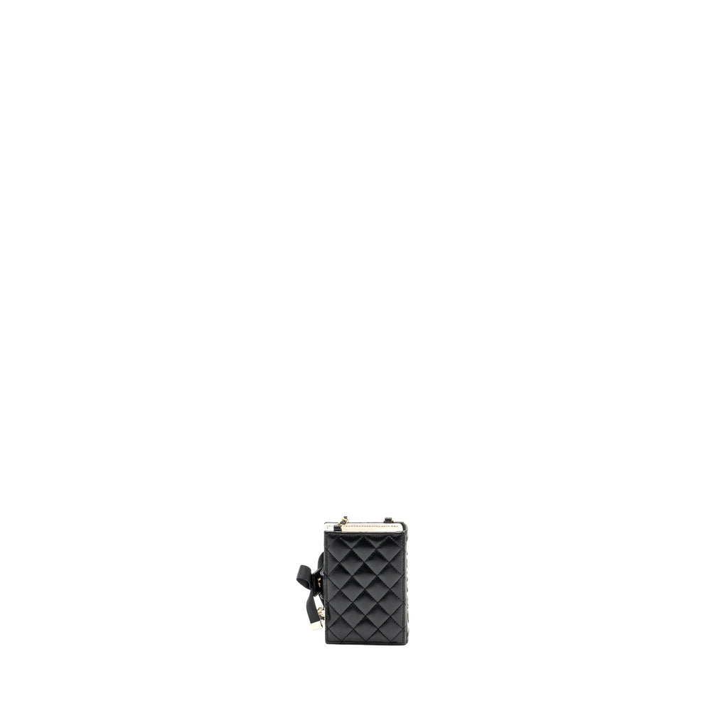 chanel-mini-book-card-holder-with-chain-lambskin-black-lghw-microchip