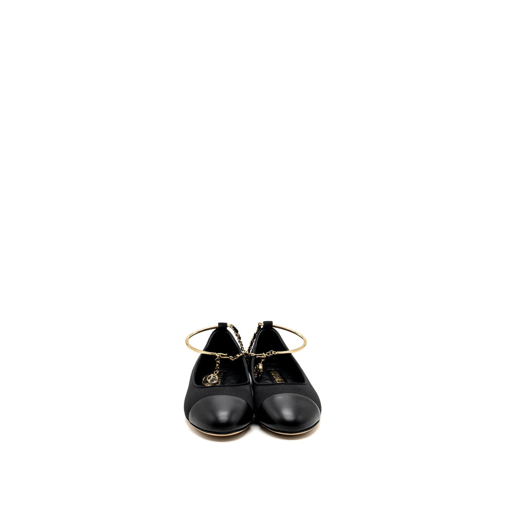 chanel-size-37-ballerinas-shoes-canvas-leather-black-lghw