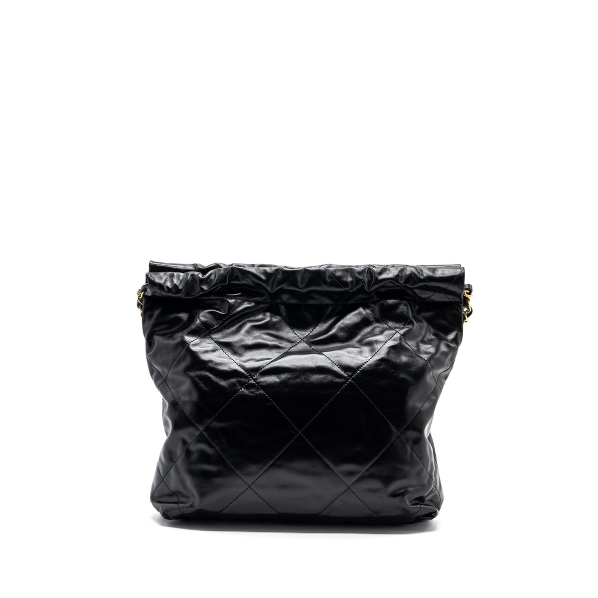 chanel-small-22-bag-gold-letter-shiny-calfskin-black-brushed-ghwmicrochip