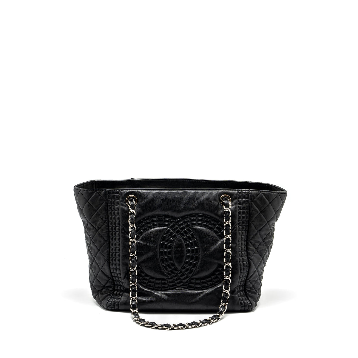 chanel-cc-logo-shopping-tote-bag-lambskin-black-shw-copy