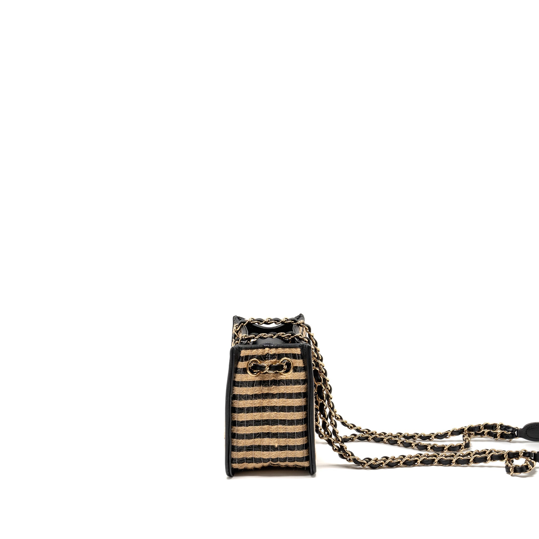 chanel-urban-jungle-bucket-bag-raffia-leather-black-beige-lghw-copy