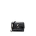 saint-laurent-sunset-bag-crocodile-embossed-black-shw