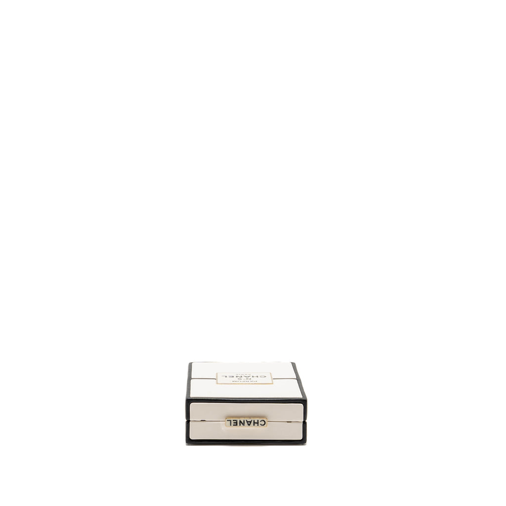chanel-n-5-perfume-box-minaudiere-clutch-limited-edition-lambskin-enamel-white-black-ghw