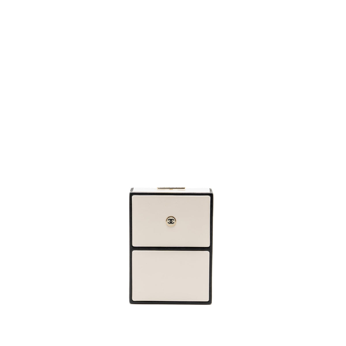 chanel-n-5-perfume-box-minaudiere-clutch-limited-edition-lambskin-enamel-white-black-ghw