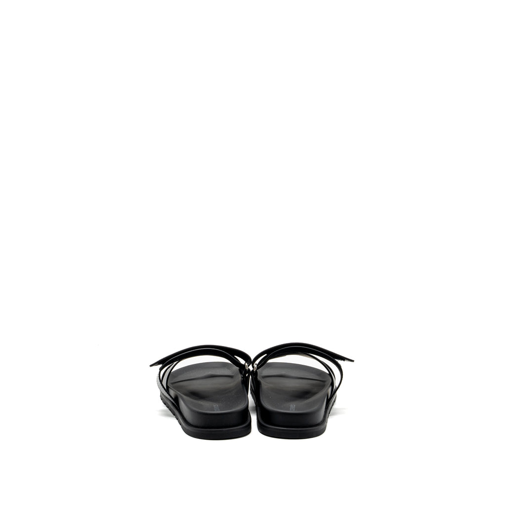 hermes-size-42-chypre-sandals-calfskin-black