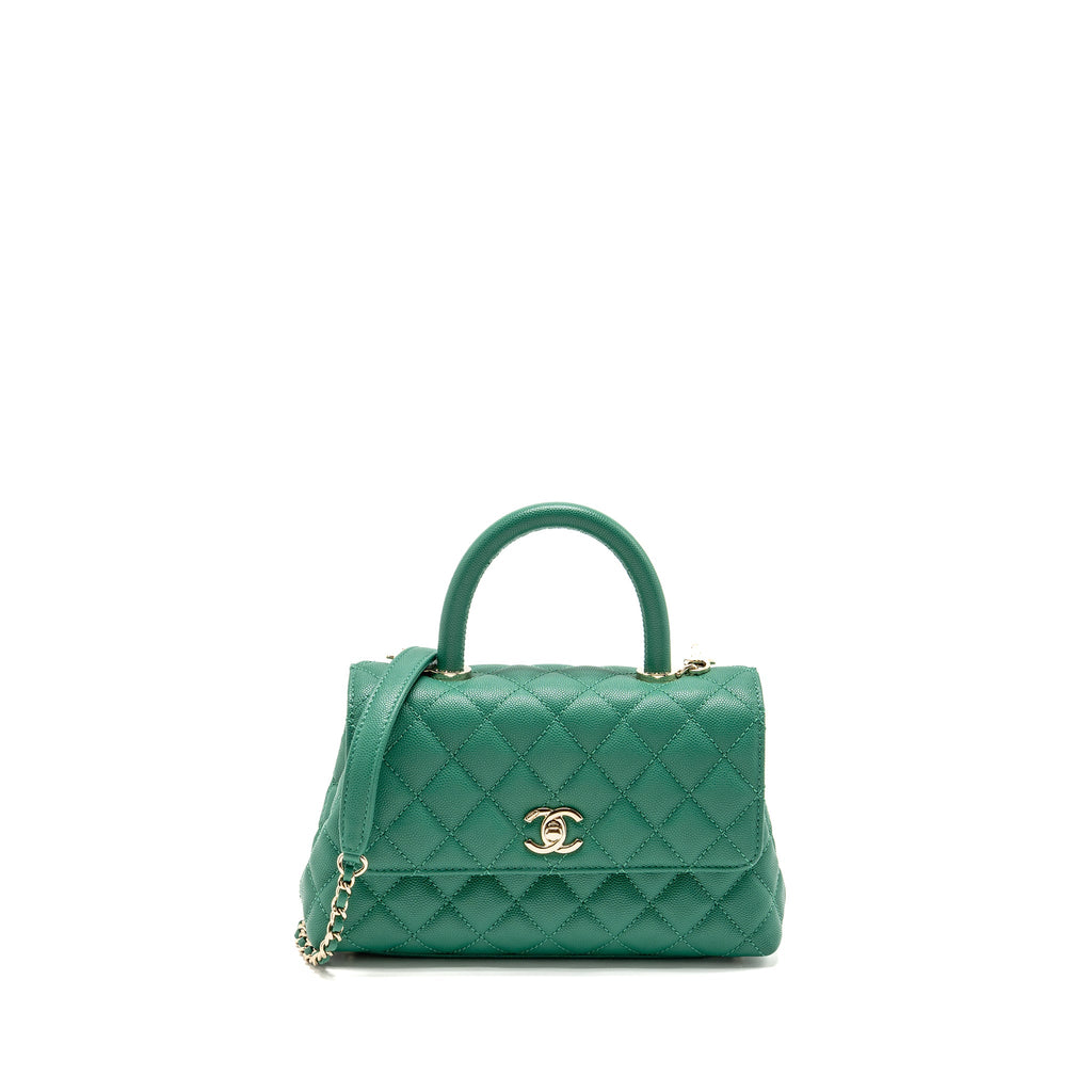 chanel-small-coco-handle-caviar-green-lghw-microchip-copy