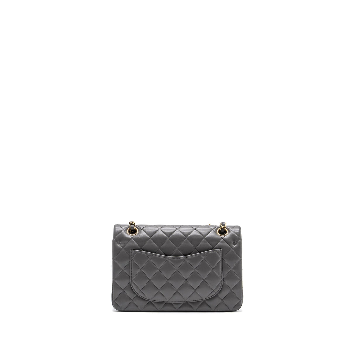 copy-of-chanel-small-classic-double-flap-bag-lambskin-22a-grey-lghw-microchip