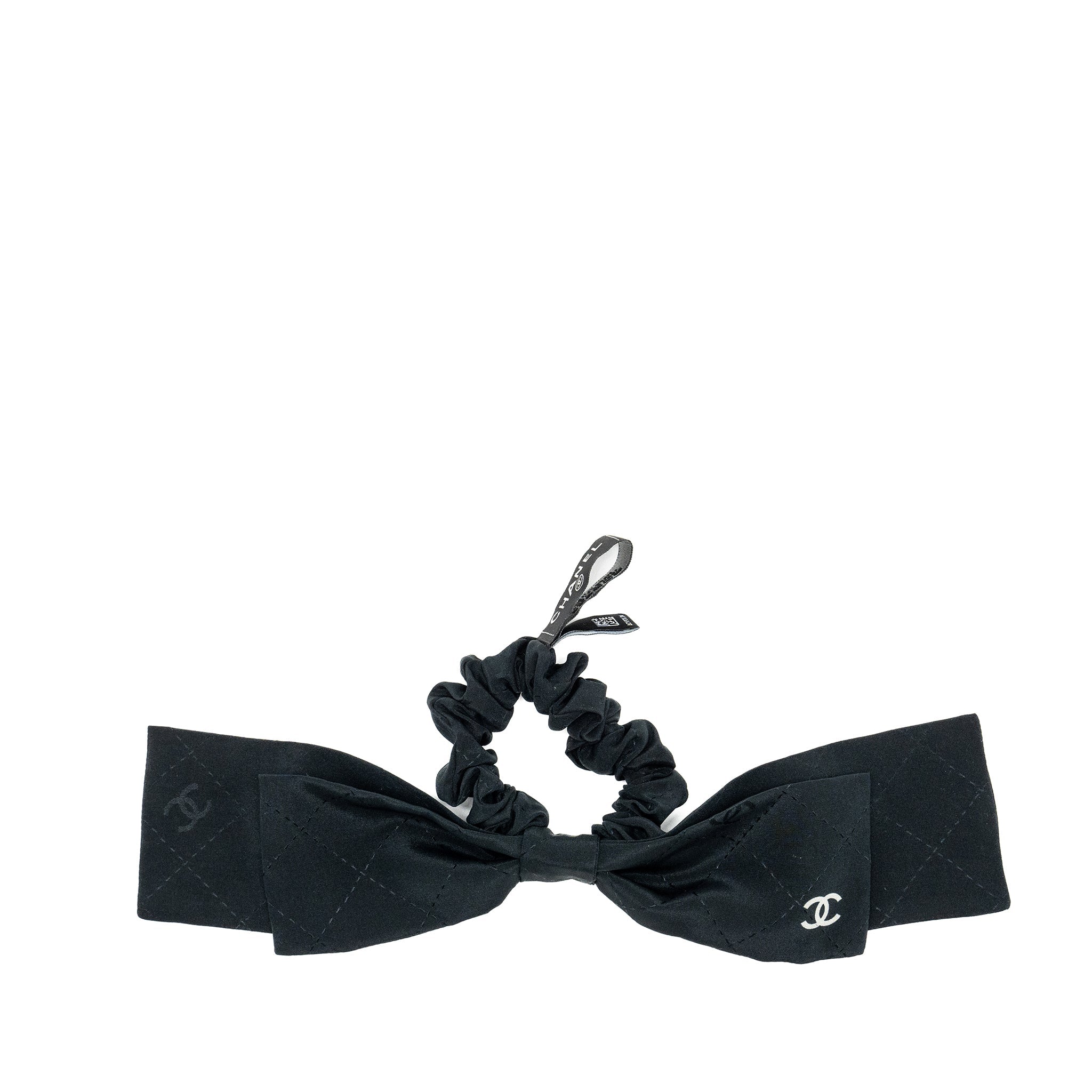 chanel-cc-logo-hair-tie-silk-black