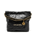 chanel-small-22-bag-white-letter-calfskin-black-brushed-ghw-microchip