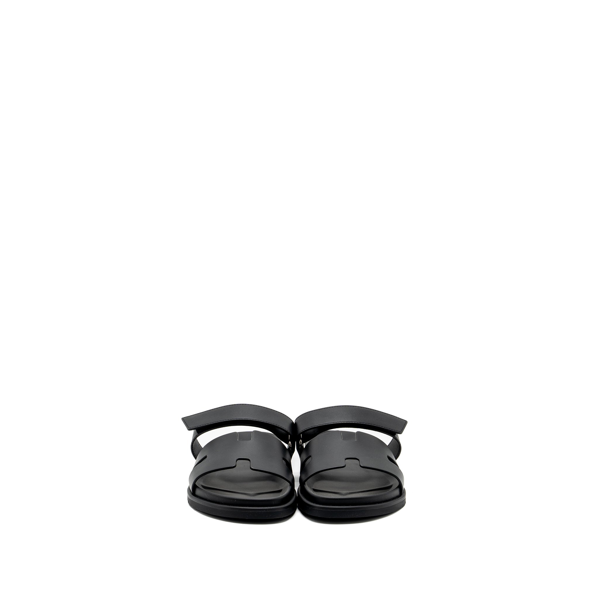 hermes-size-42-chypre-sandals-calfskin-black