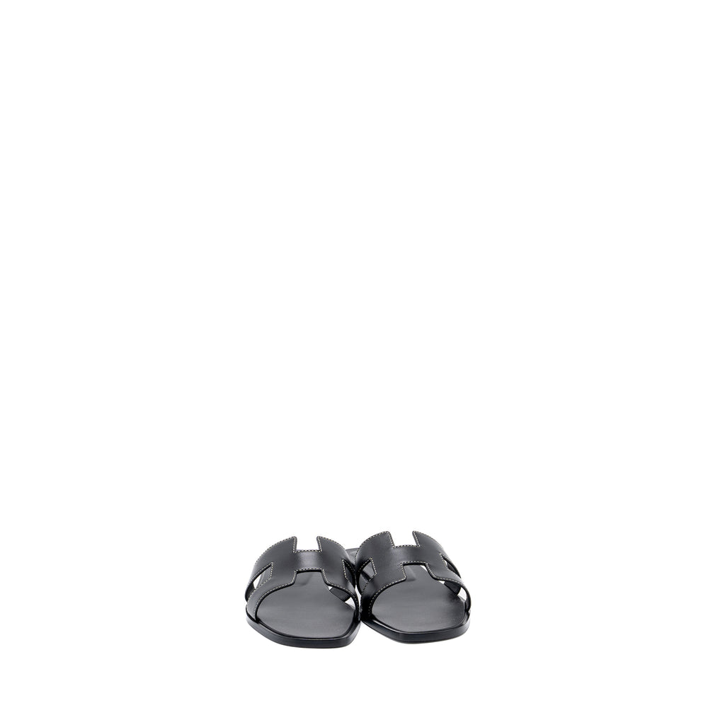 hermes-size-38-oran-sandal-calfskin-black
