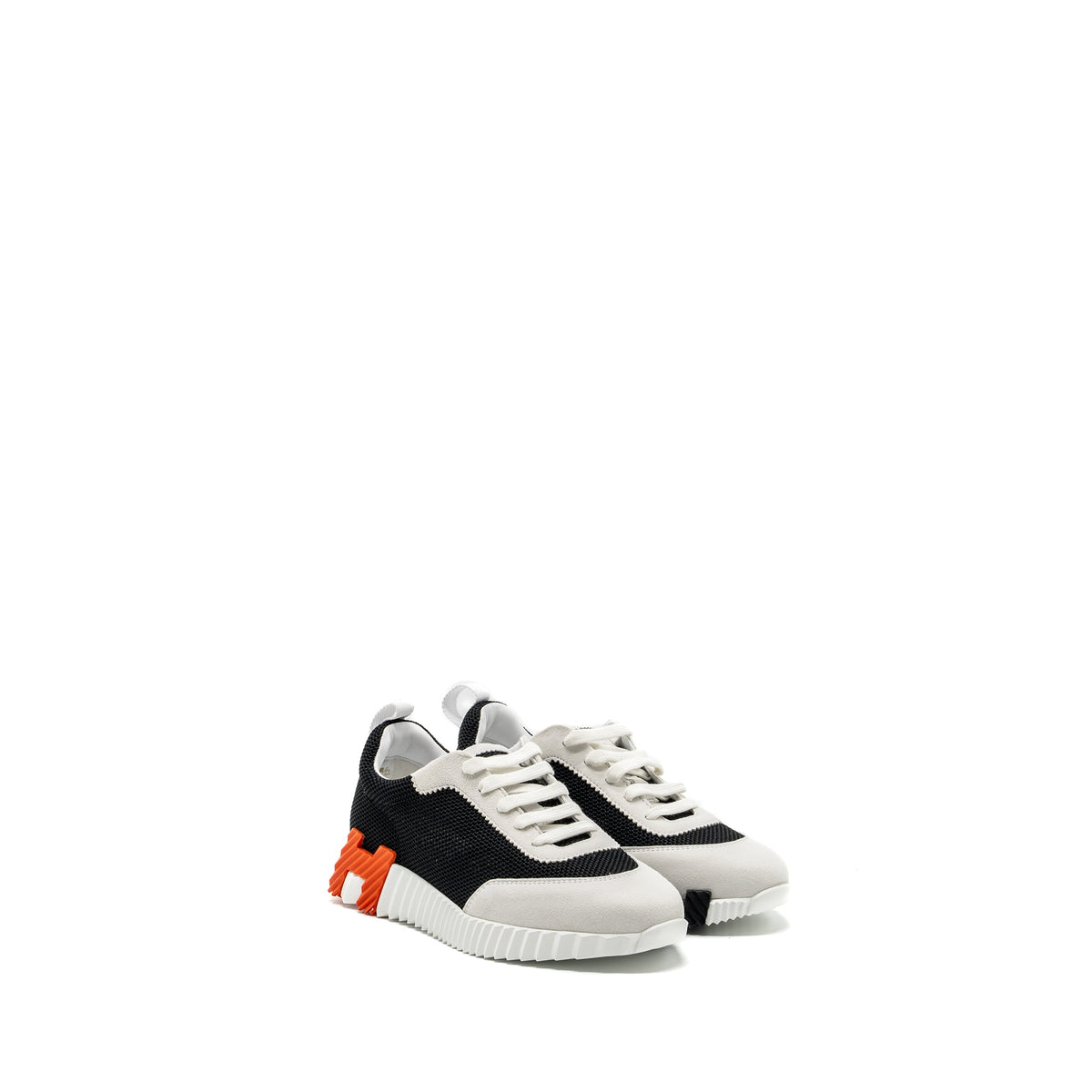 hermes-size-37-femme-bouncing-sneaker-white-black-orange