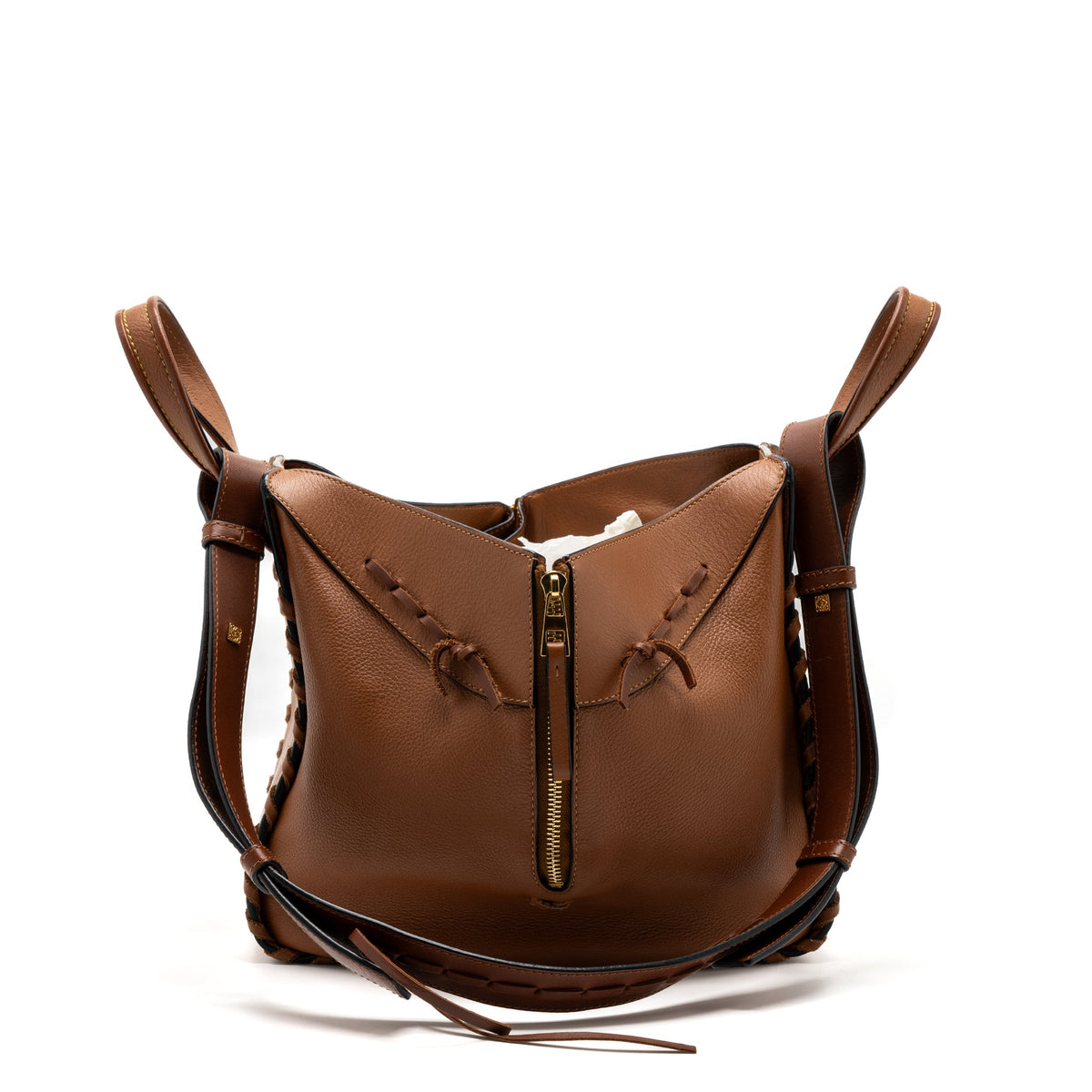 loewe-small-hammock-bag-calfskin-caramel-ghw