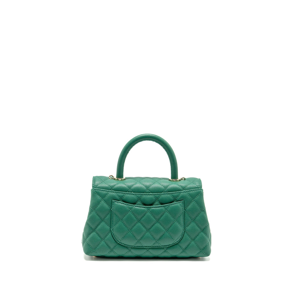 chanel-small-coco-handle-caviar-green-lghw-microchip-copy