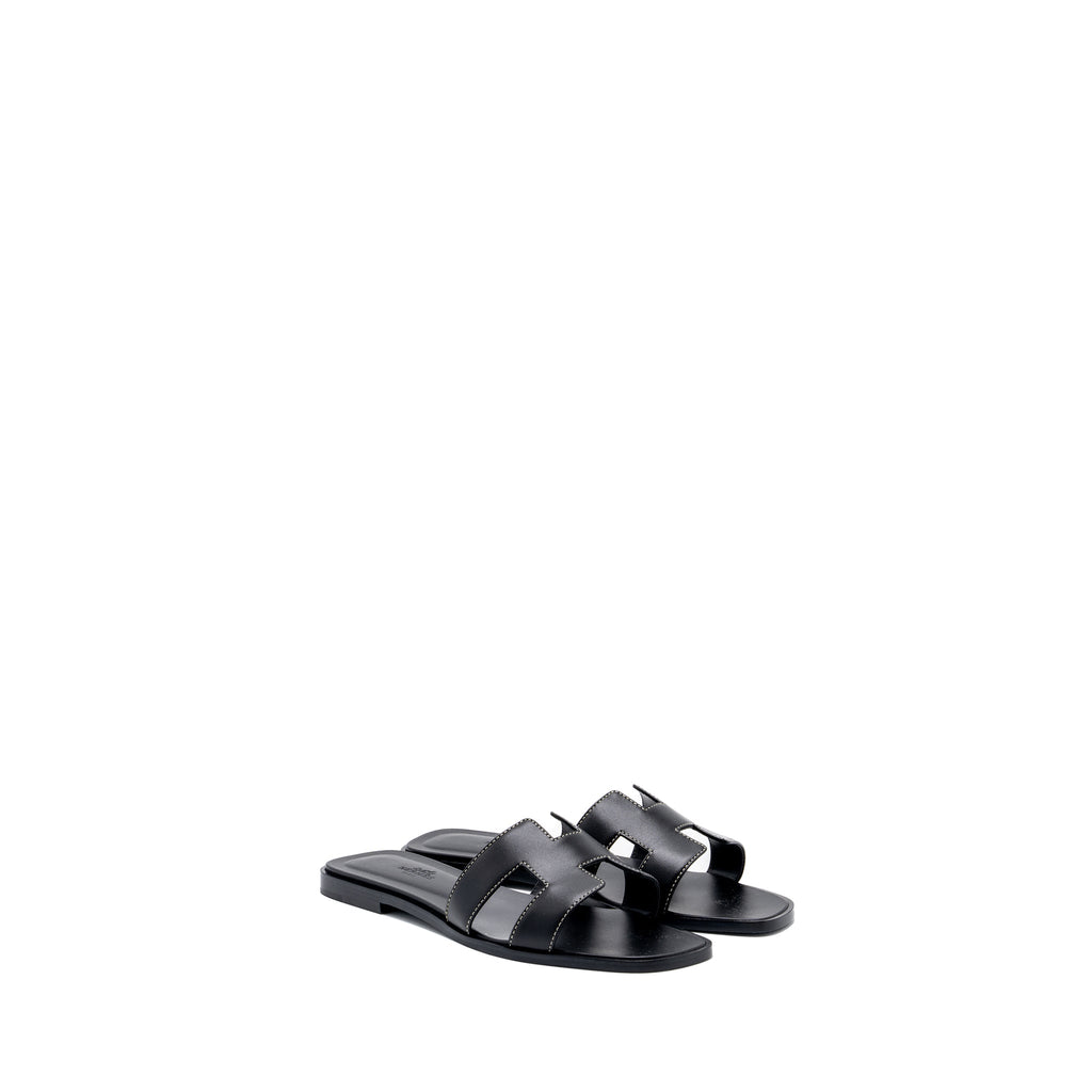 hermes-size-38-oran-sandal-calfskin-black