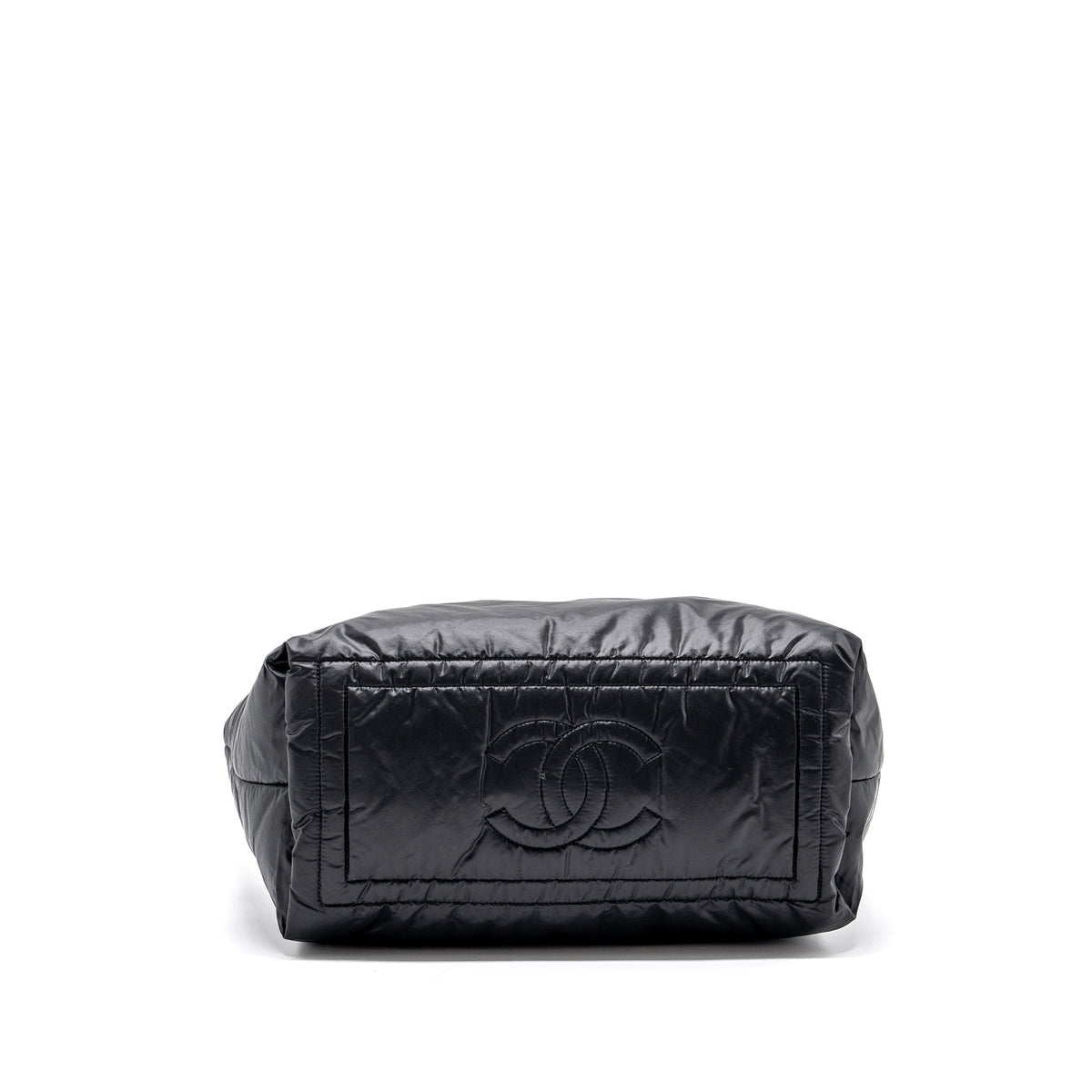 chanel-small-puffy-down-tote-bag-black