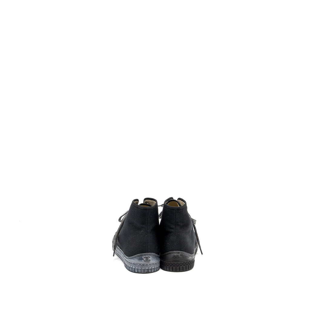 chanel-size-38-high-top-sneakers-fabric-black
