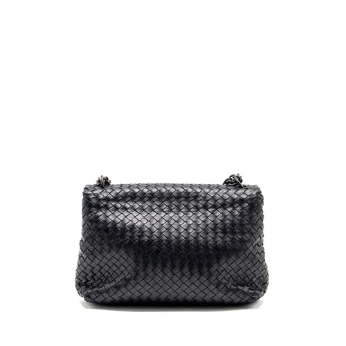 bottega-veneta-olympia-bag-leather-black-with-black-hardware