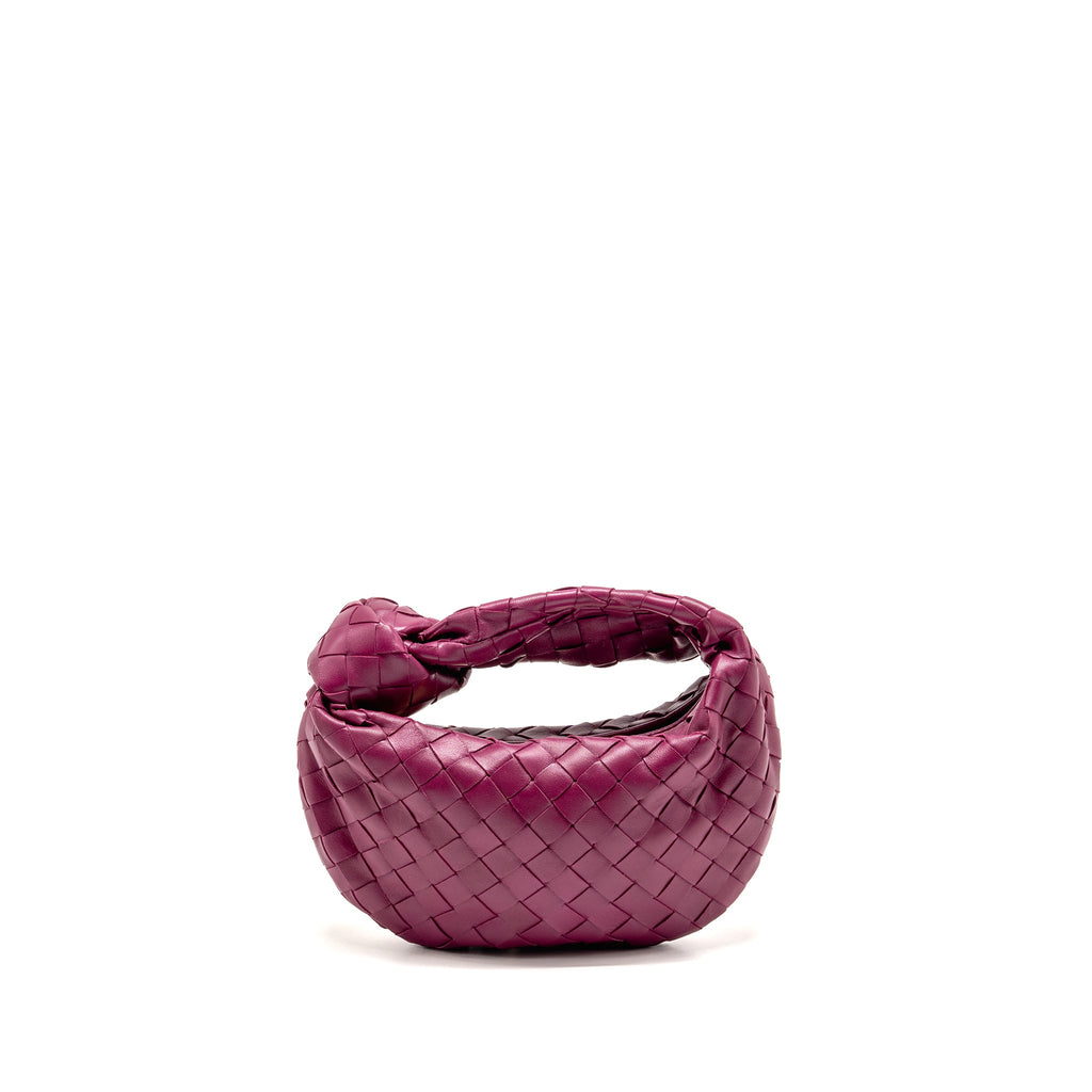 bottega-veneta-mini-jodie-lambskin-dark-pink-ghw