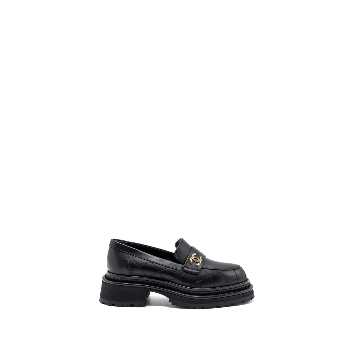 chanel-size-36-5-cc-logo-loafer-black-ghw