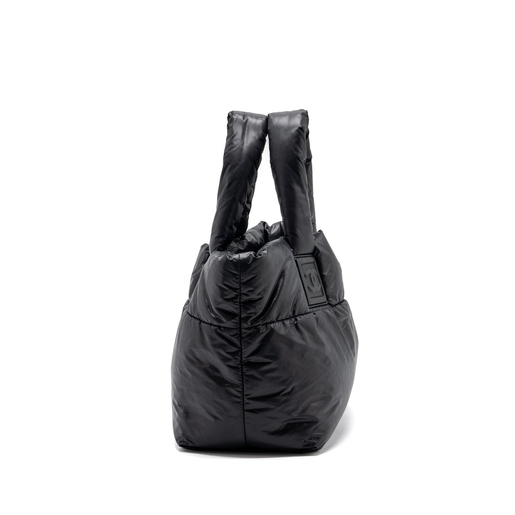 chanel-small-puffy-down-tote-bag-black