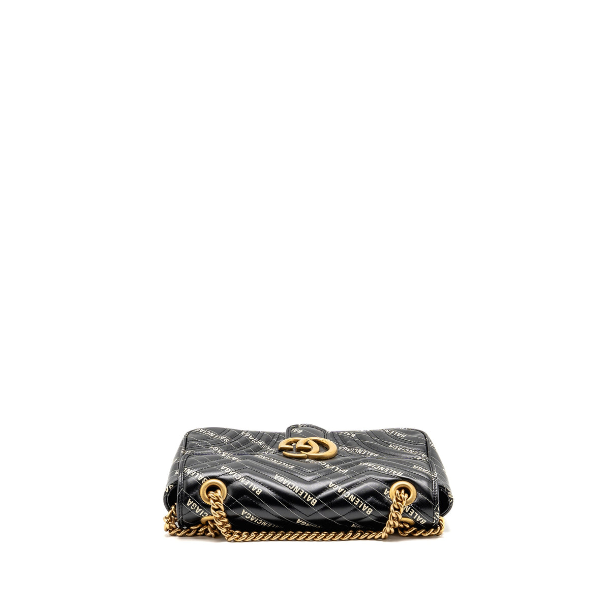 gucci-x-balenciaga-the-hacker-project-small-gg-marmont-bag-chevron-leather-black-white-ghw-copy
