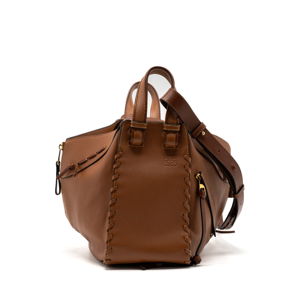 loewe-small-hammock-bag-calfskin-caramel-ghw
