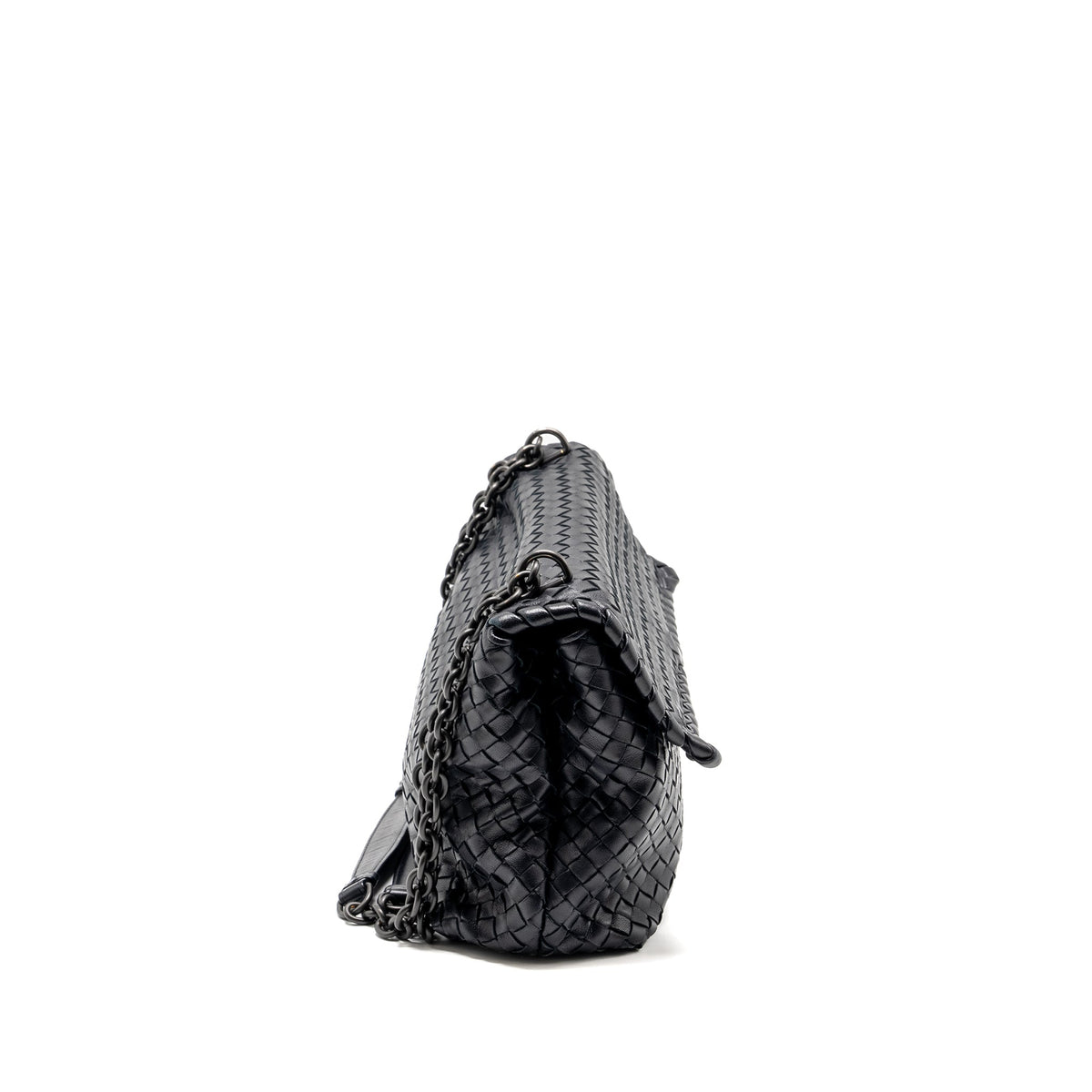 bottega-veneta-olympia-bag-leather-black-with-black-hardware