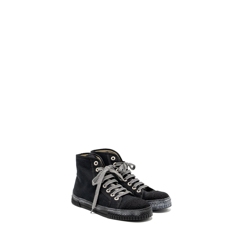 chanel-size-38-high-top-sneakers-fabric-black
