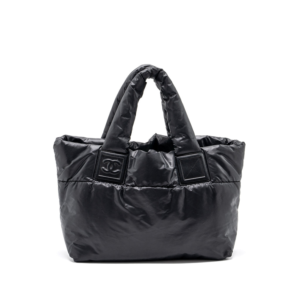 chanel-small-puffy-down-tote-bag-black