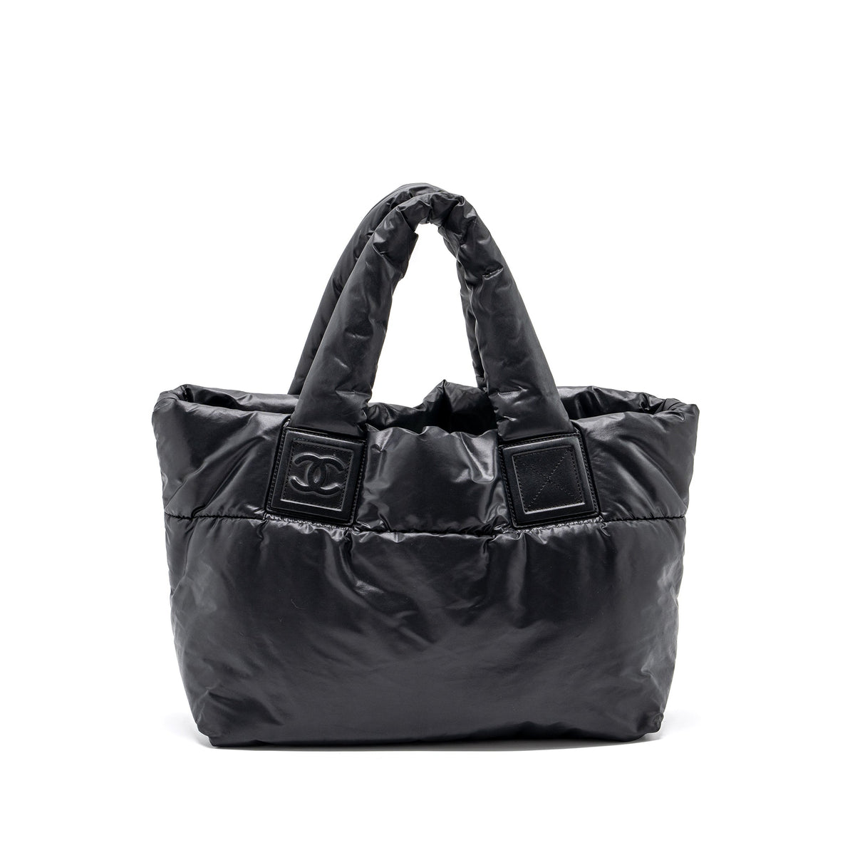 chanel-small-puffy-down-tote-bag-black