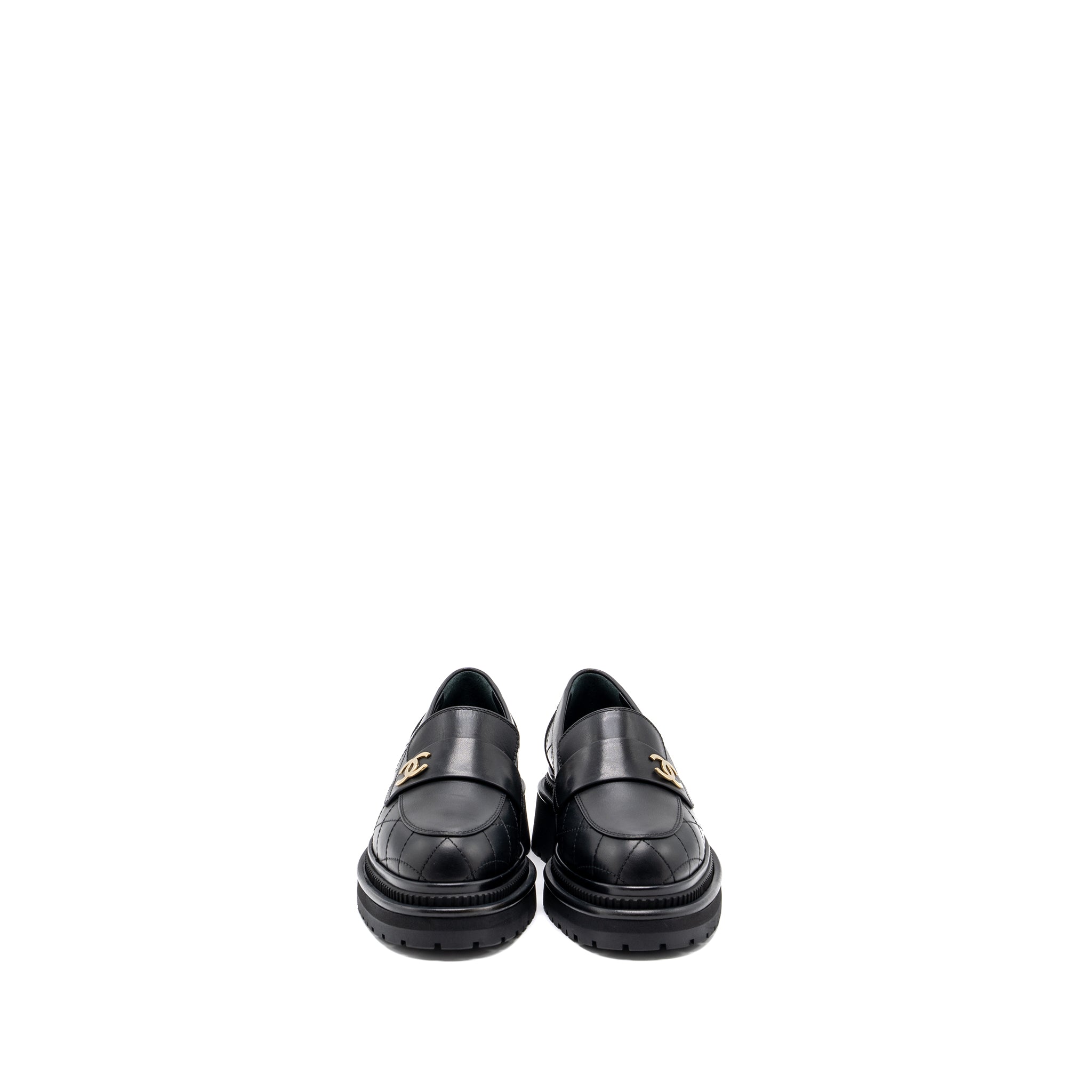 chanel-size-36-5-cc-logo-loafer-black-ghw