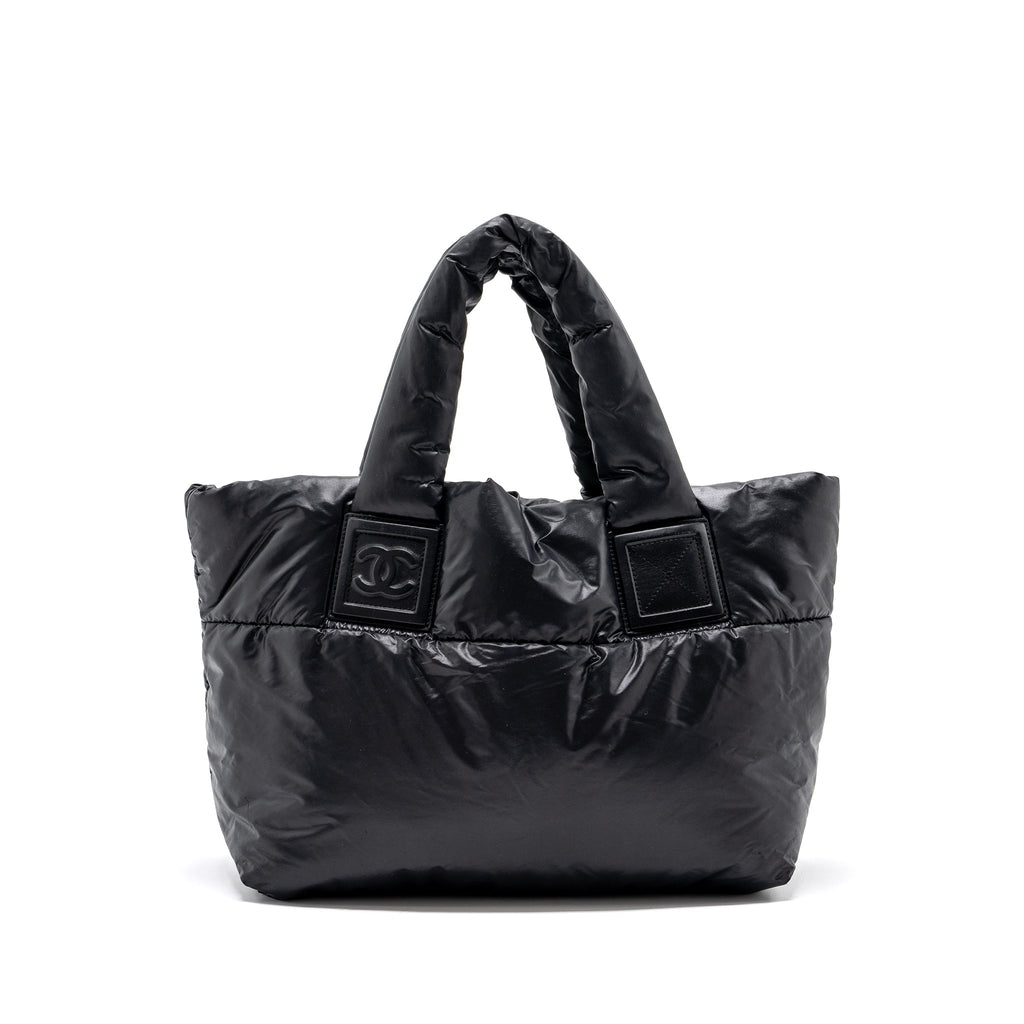 chanel-small-puffy-down-tote-bag-black