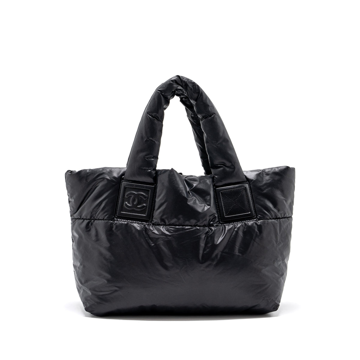 chanel-small-puffy-down-tote-bag-black