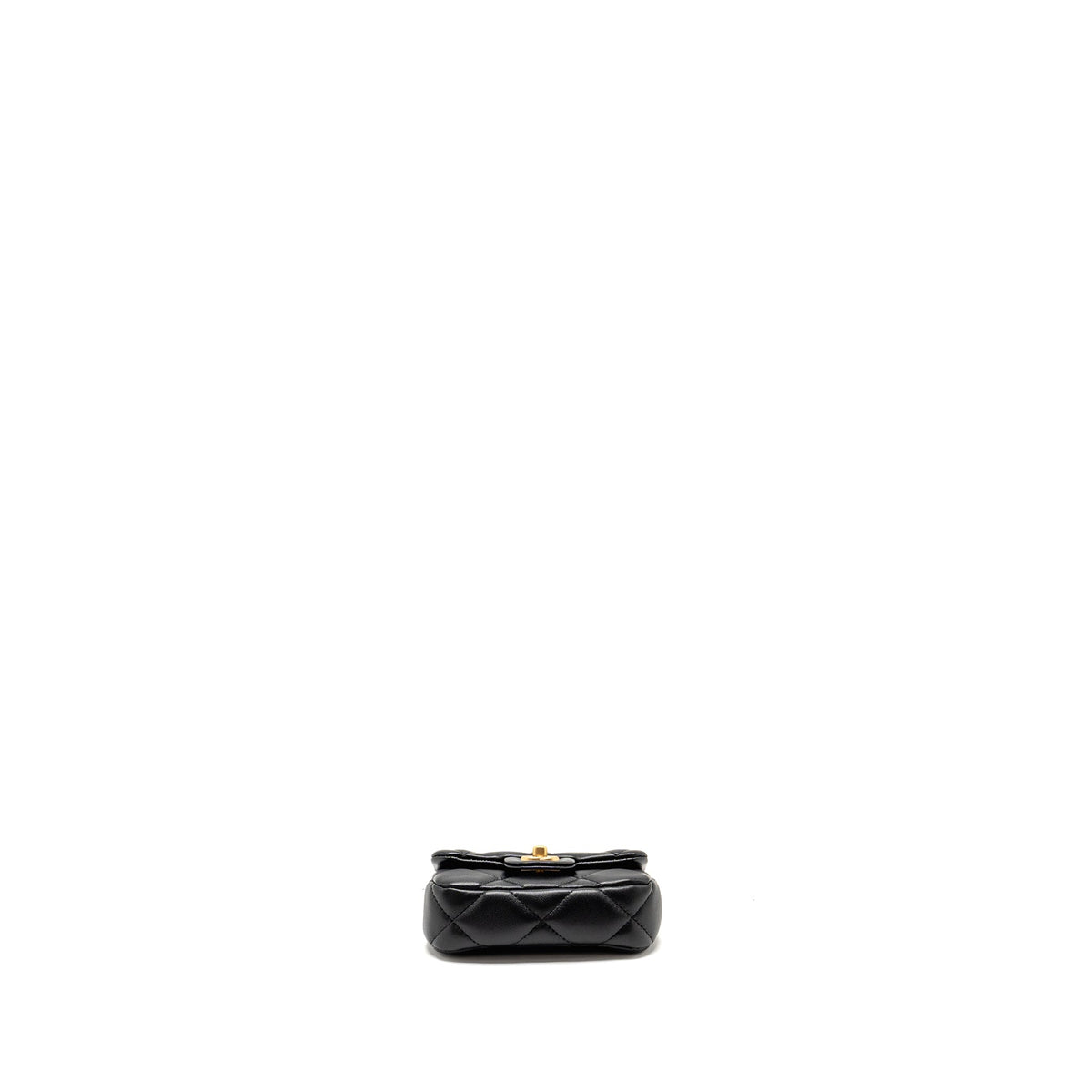 chanel-21a-top-handle-mini-flap-card-holder-with-chain-lambskin-black-ghw-copy