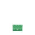 chanel-medium-chevron-quilted-classic-flap-wallet-caviar-green-shw