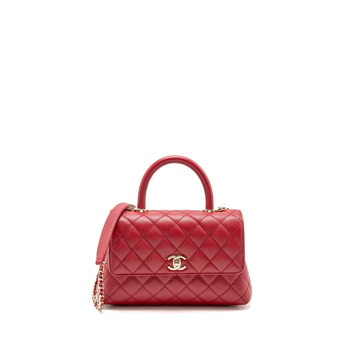 chanel-small-coco-handle-caviar-red-lghw-microchip
