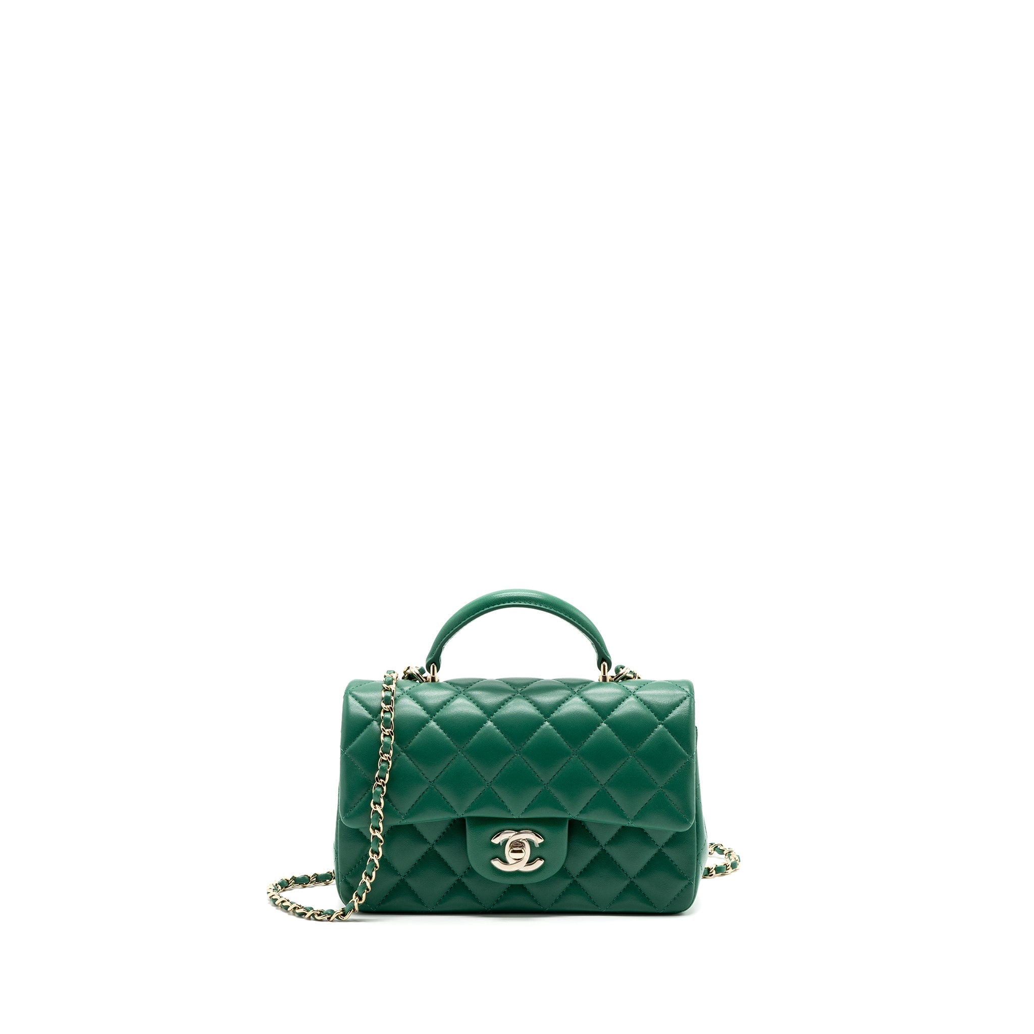 chanel-top-handle-mini-flap-bag-with-chain-lambskin-green-lghw-microchip